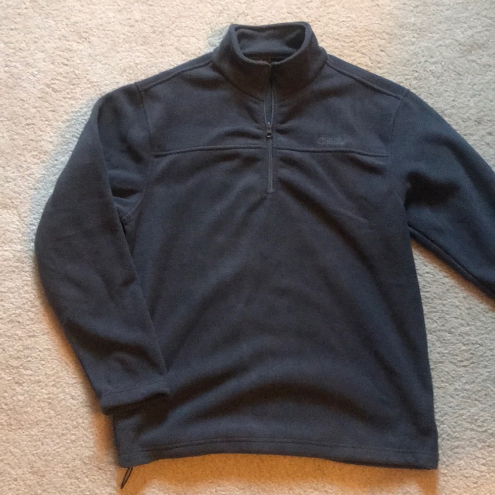 Men’s grey fleece 3/4 zip jacket